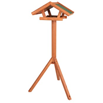 natura Vogelfutterhaus zum Aufstellen braun