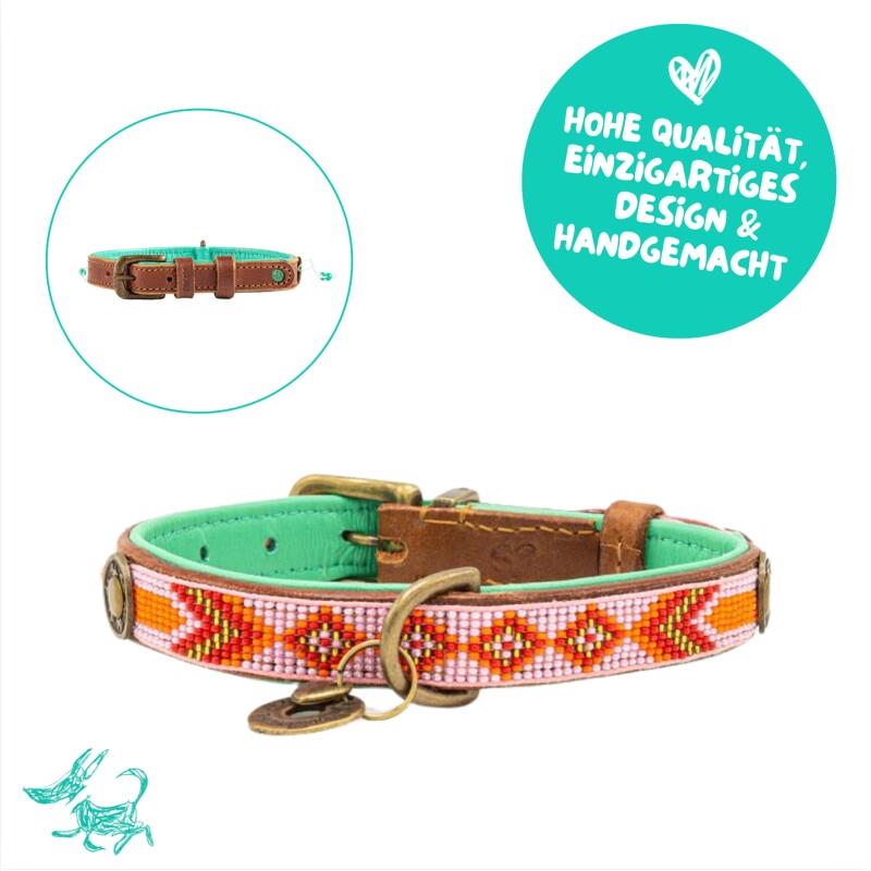 Dwam Beads Sweet Mae Lederhalsband S