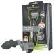 Narzędzie FURminator Adjustable deMATTER dla psów i kotów, z szarym uchwytem i regulowanym brzegiem do usuwania splątanej sierści.