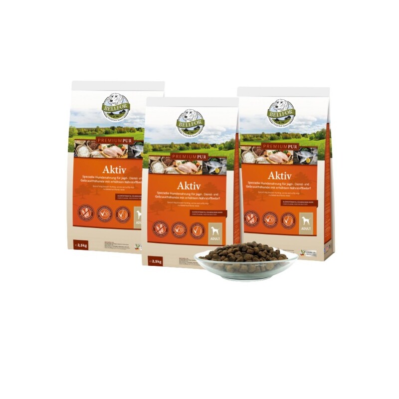Bellfor PREMIUM PUR Aktiv - 2,5kg (2 kaufen + 1 x 2,5kg gratis)