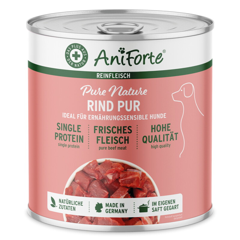 AniForte Nassfutter Rind Pur 6x800 g