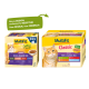 Zwei Boxen MultiFit Katzenfutter, beschriftet mit "Senior Fish & Classic Mix," mit einem grünen "Neues Design, neue Formel" Etikett auf der linken Box.