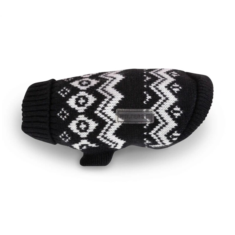 Wolters Strickpullover Norweger schwarz/ weiß 20 cm