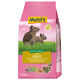 Sac rose MultiFit 700 g d'alimentation pour degu montrant deux degus ; textes visibles 'Mischfuttermittel', 'Für Degus', 'Compound feed for degus' et 'No added sugars'.