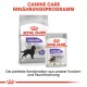 Verpackung von Royal Canin Hundefutter mit "Sterilised" Trockenfutter für große Hunde und Nassfutter für alle Größen, mit dem Fokus auf die Erhaltung des idealen Gewichts.
