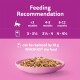 Kittens' feeding chart by age (<3 months, 4-5 months, 6-12 months) with WHISKAS® dry food note.