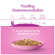 Kittens' feeding chart by age (<3 months, 4-5 months, 6-12 months) with WHISKAS® dry food note.