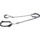 Halsband+Leine Set dunkelgrau L