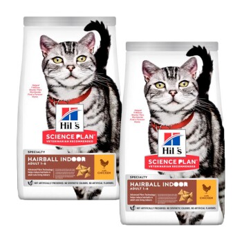 Science Plan Hairball Indoor Adult mit Huhn 2x10 kg