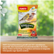 PANTO-Sack mit Sonnenblumenkernen für Vögel, zeigt zwei Vögel; Text: 'Naturbelassen, Natürlich schmackhaft'.
