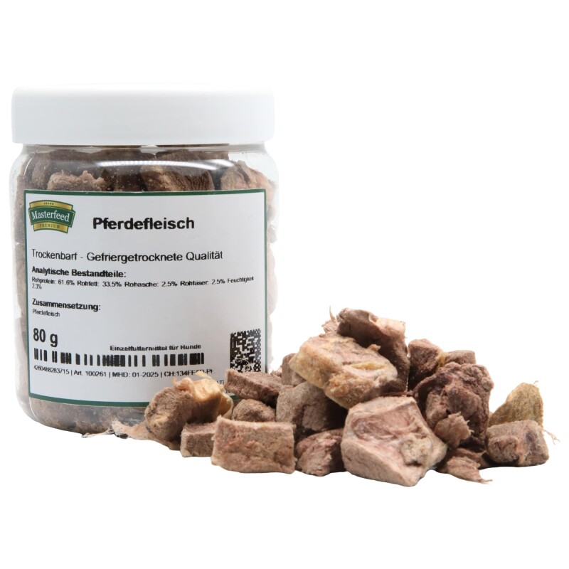 Masterfeed Trockenbarf Pferdefleisch 150 g