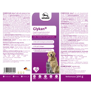 Glykan Pulver mit Grünlippmuschel 300 g