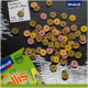 Colorful pet food pellets scattered on a dark surface, with a green box labeled "Vitakraft Party" featuring a "Made in Germany" seal.
