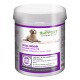 Behälter von Petbalance Support Vital Moor, ein 500g Hundefutterergänzungsmittel mit einem Golden Retriever auf dem Etikett.