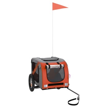 Fahrradanhänger Hund 124 x 53 x 53 cm (L x B x H) orange