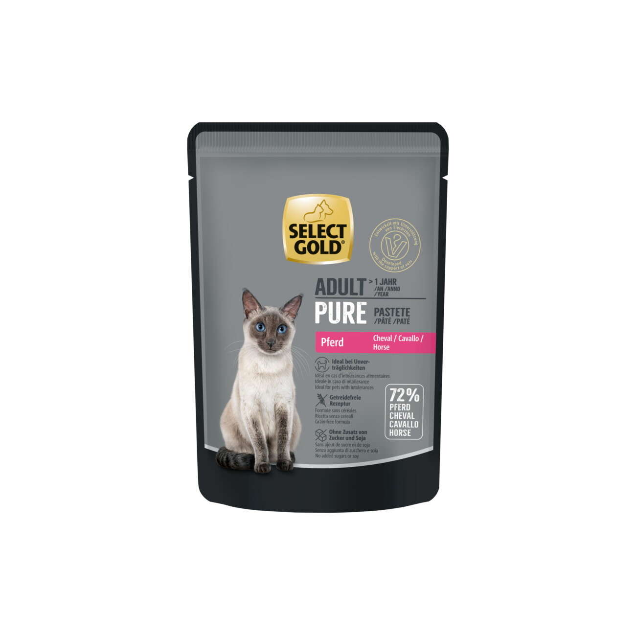 SELECT GOLD Adult Pure Pferd 12x85 g