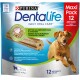Purina Dentalife Daily Oral Care, Maxi Pack van 12 tandsticks voor honden (25-40kg), met een flexibele textuur voor het reinigen van moeilijk bereikbare tanden.