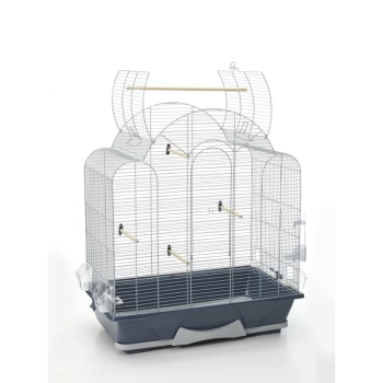 XUANYU Cage Oiseau sur Pied, Cages à Oiseaux, Voliere pour Oiseaux, Volière  Cage Oiseaux (50,5 × 46 × 180 cm avec roulettes, Blanc-Transparent)