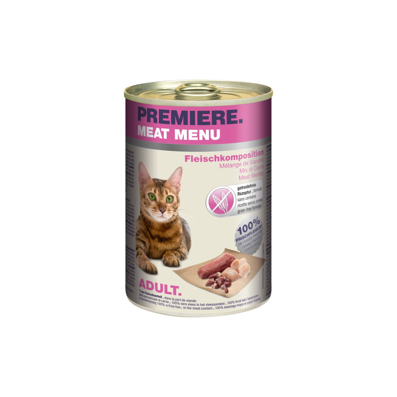 PREMIERE Meat Menu Nassfutter Katze Adult Fleischkomposition 6x400 g