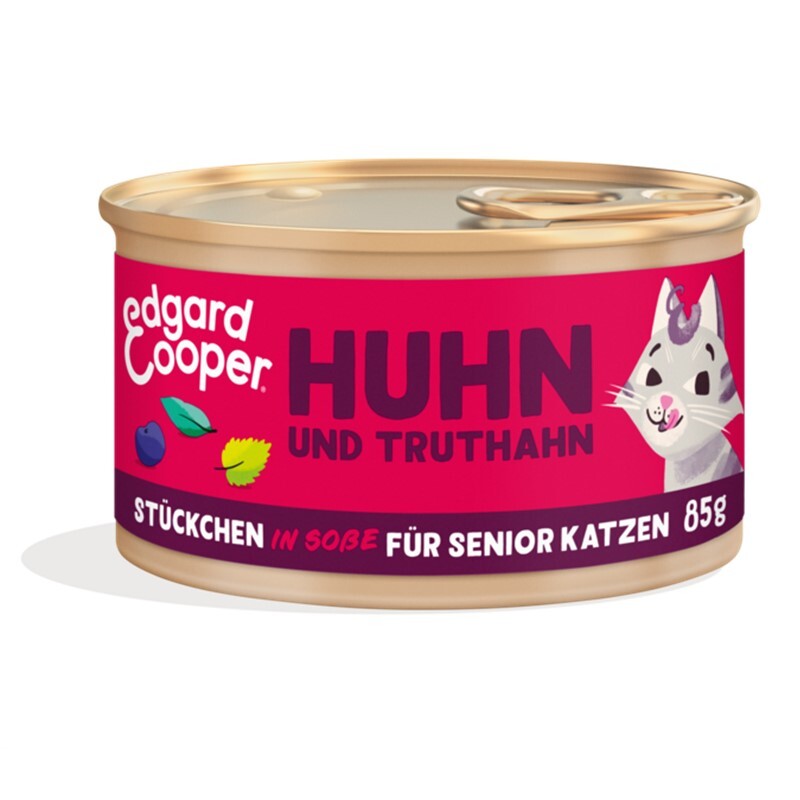 Edgard & Cooper Edgard & Cooper natvoer senior brokjes in saus Kalkoen en kip 18x85 g