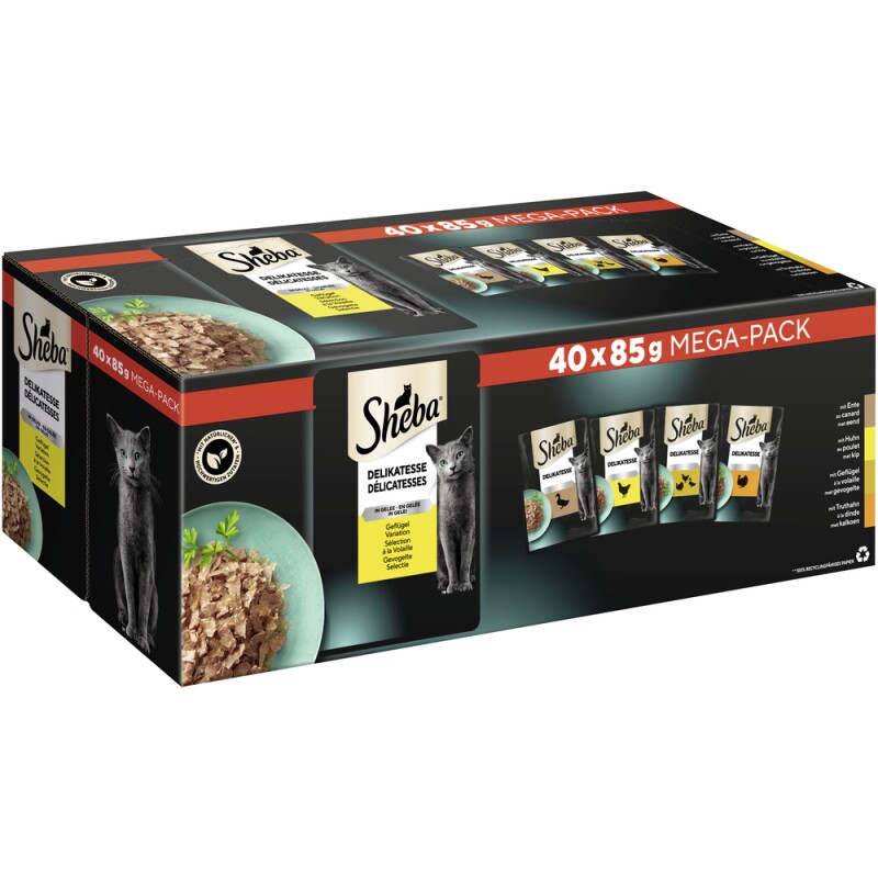 Sheba delicatesse in gelei 40 x 85 g