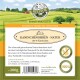Bellfor Kaninchenohren - Natur, 200g Packung mit 100% Kaninchen-Hundeleckerlis, mit Nährwertangaben und einer malerischen grünen Hintergrund.
