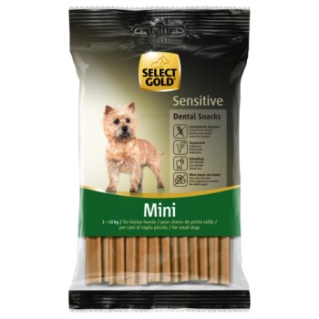 SELECT GOLD Sensitive Dental Snacks für kleine Hunde 2×99 g
