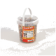 Plastikeimer mit Miracle Dog Snacks Trainer Mix Hundeleckerlis, 500 g, mit einem Foto eines Hundes auf dem Etikett.