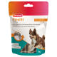 Beaphar Flexifit Sticks Verpackung mit einem braun-weißen Hund, beschriftet mit "Wartungslevel 1", mit Text über Vitamine, Omega 3 und Glucosamin.