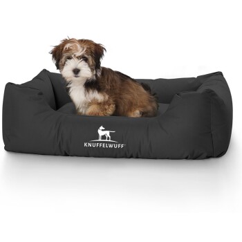 Hundebett Finlay aus Nylongewebe schwarz M-L