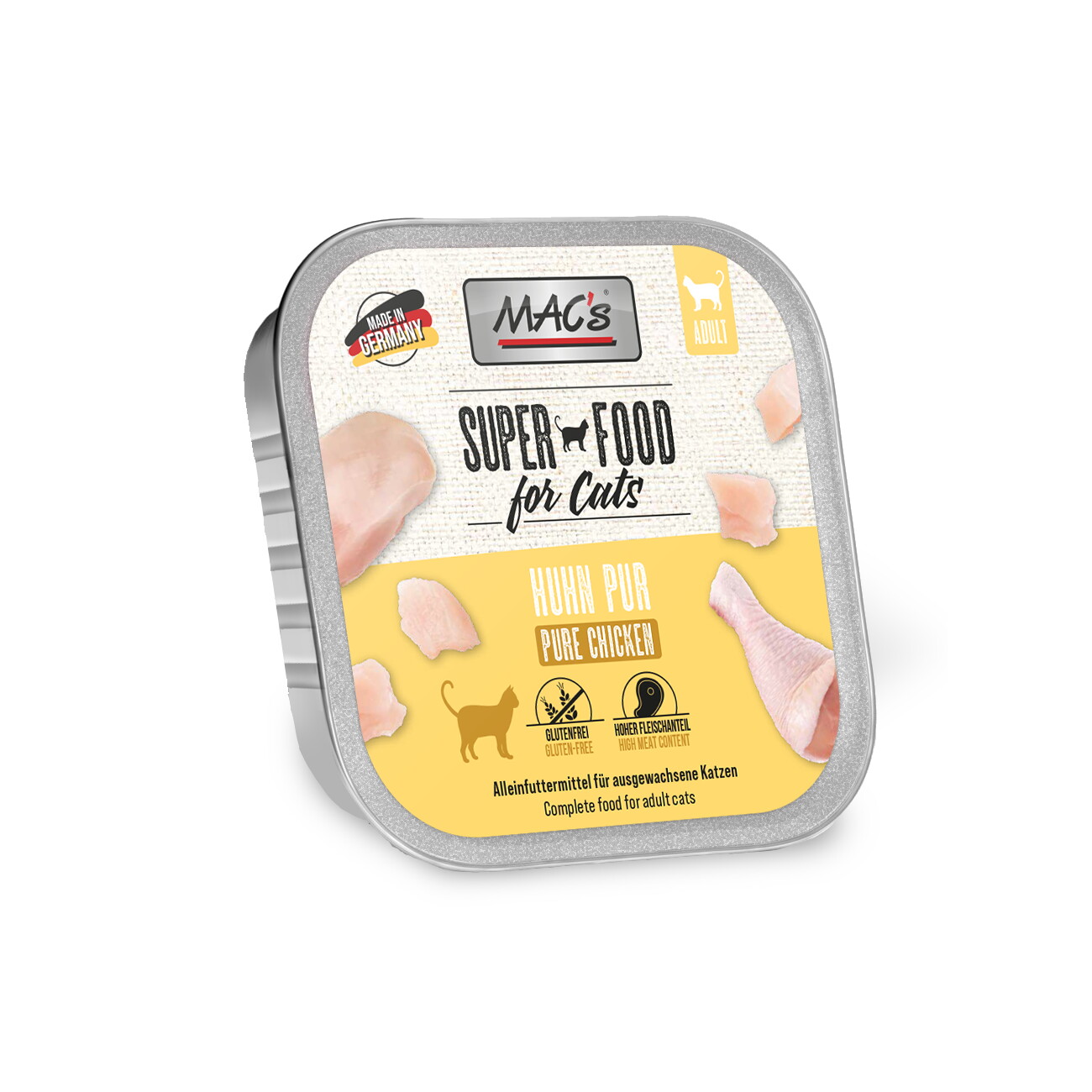 MAC's Nassfutter Katze Adult Huhn pur 16x100 g