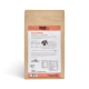 Hundefutterverpackung mit der Aufschrift "FLITZPIEPE", die Truthahn und Lachs mit Gemüse zeigt. Nährwertinformationen und Fütterungshinweise sind sichtbar.