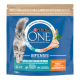 Sac de croquettes Purina ONE BIFENSIS, bleu, chat gris à poil long, pour chats stérilisés d'intérieur, élaboré avec poulet sélectionné, 1,5 kg.