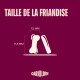 Diagramme d'une friandise en forme d'os avec mesures 7,5 mm (largeur) et 11,8 mm (hauteur) ; texte «TAILLE DE LA FRIANDISE» et «CARNILOVE».