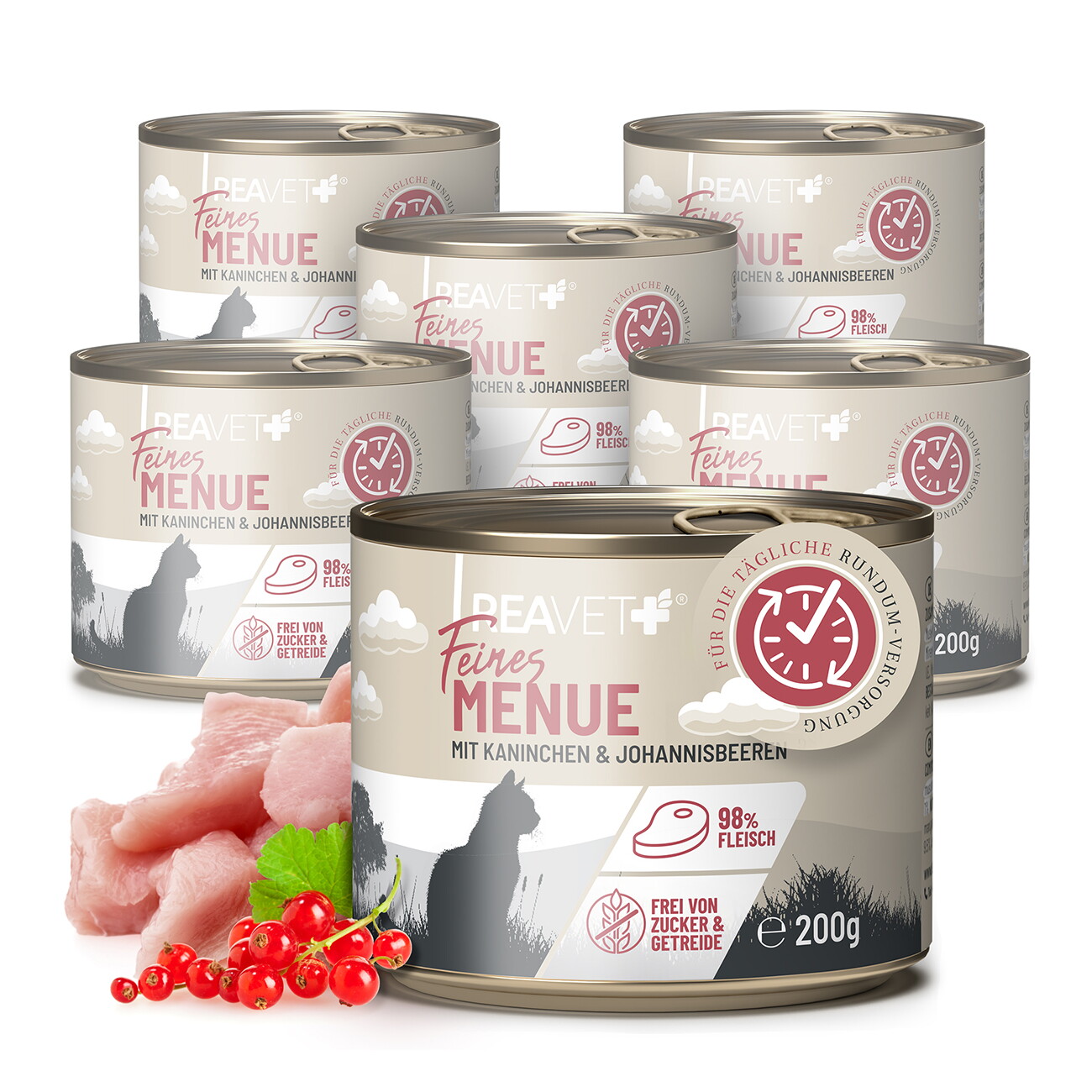 REAVET Feines Menue Kaninchen 6x200 g