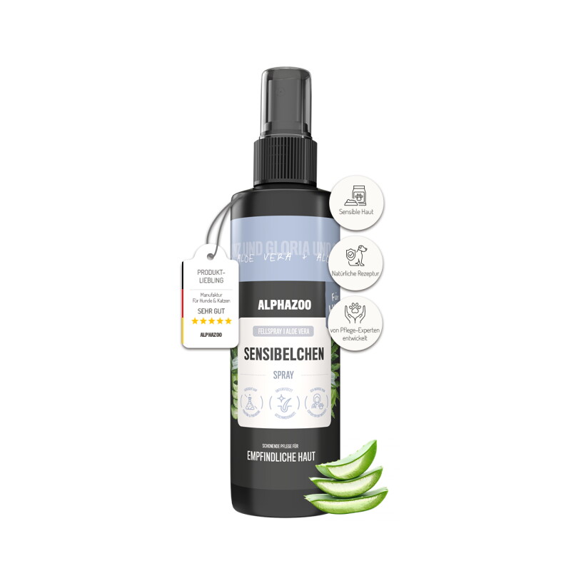 ALPHAZOO Sensibelchen Fellspray für Hunde