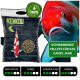 Die Verpackung des Kenkou Koi-Futters zeigt einen rot-weißen Koi-Fisch mit 6 mm Pellets für ganzjährige Fütterung und Wachstum, Farb- und Immunitätsvorteile.