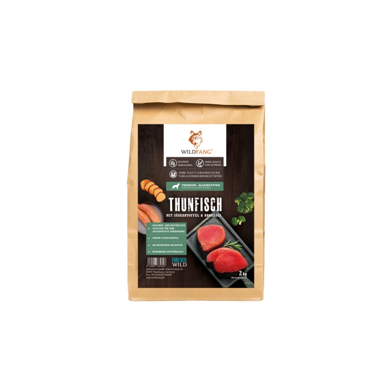 Wildfang ® Adult Trockenfutter mit Thunfisch 6 kg