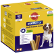 Gelbe Pedigree Dentastix Daily Oral Care Mega-Pack Box (x56, 10–25 kg) mit Hundeabbildung und Kau-Sticks