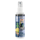 Eine weiße Sprühflasche mit der Aufschrift 'Z-SPRAY' und einem blauen Herzdesign, das verschiedene haustierbezogene Icons und den Text 'TIERLIEBHABER' zeigt.