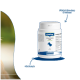 Weißes Canina CANHYDROX GAG Tabletten‑Glas für Hunde vor blauem Hintergrund; beschriftet mit „Für Hunde“ und „Fördert Knochen & Sehnen“.