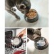 Futternapf aus Melamin, 420ml, rutschfest, für Hunde & Katzen, schwarz