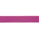 Eine lebendige pinke und lila Haustierleine mit gewebter Textur, vor einem weißen Hintergrund präsentiert.