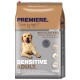 PREMIERE Hundefutter-Beutel 'I love my dog' — Sensitive Adult, reich an Lamm und Reis, 12,5 kg, Foto eines liegenden Hundes.