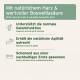 Anzeige für Haustierergänzungen mit Text in Deutsch und Englisch über natürliche Harze und boswellische Säure, die die Gelenkfunktion und Beweglichkeit unterstützen.