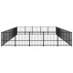 VidaXL Outdoor Hundezwinger Stahl 9,7 m, 4,85 m, 1 m