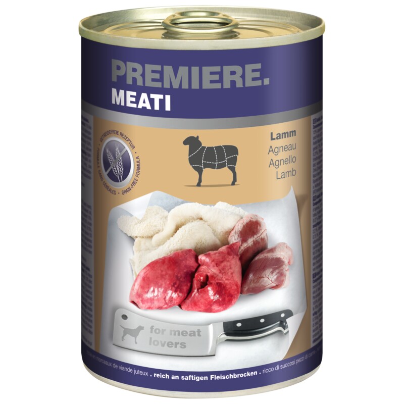 PREMIERE Meati natvoer hond, Adult, Lam 12x400 g