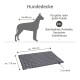 Große Hundedecke (140x110 cm, 2 cm dick) für Rassen wie Bernhardiner, Rottweiler und Deutscher Schäferhund.