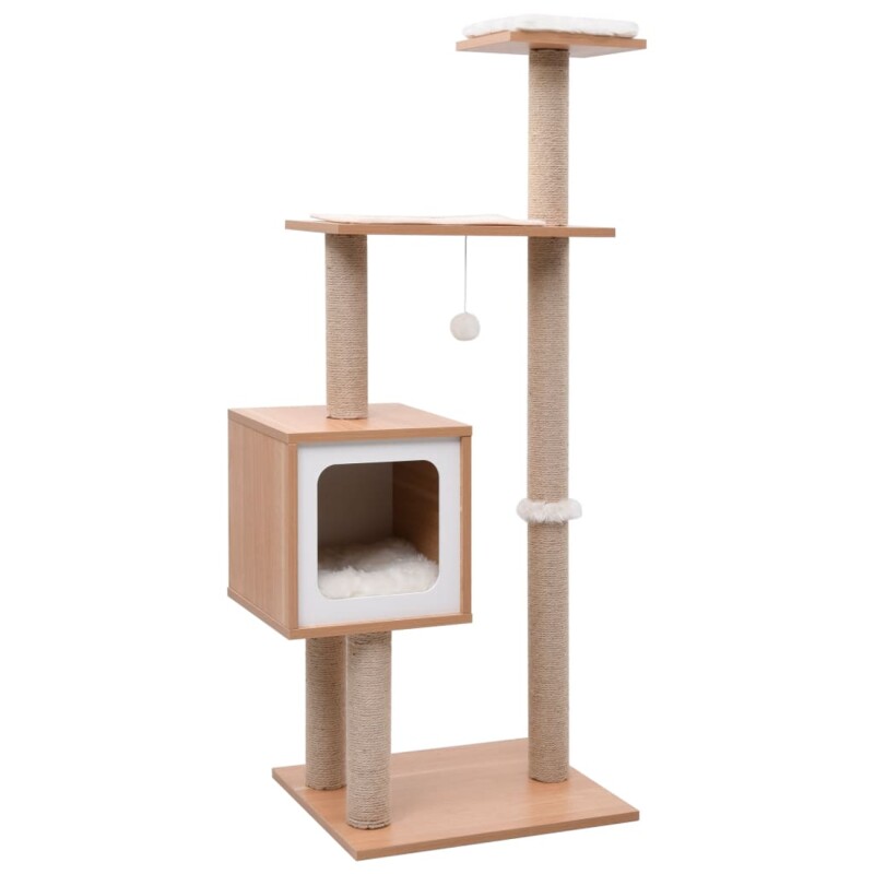 VidaXL Kratzbaum braun/ weiß
