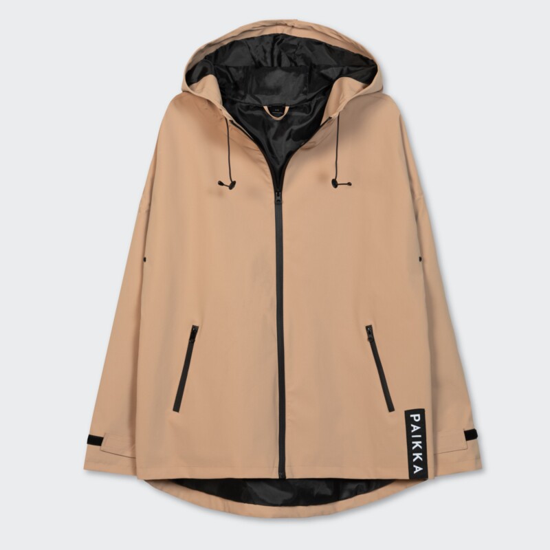 Paikka Regenjacke Taupe Unisex